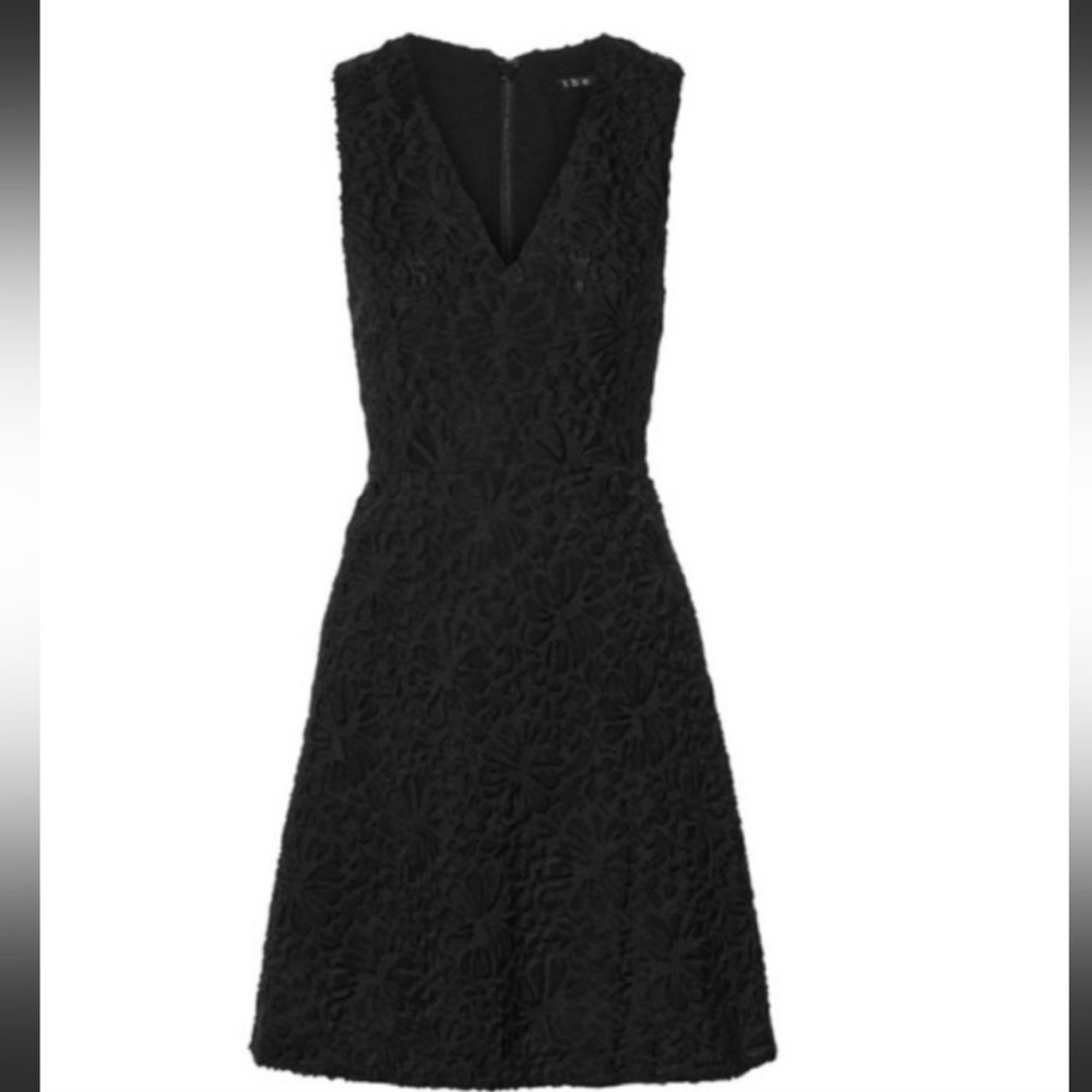 Theory Black V-Neck Mariam Portray black Dress, size 0